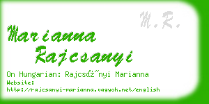 marianna rajcsanyi business card